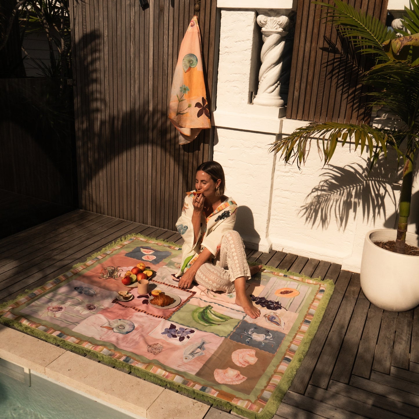 Annie Everingham Sarong - Pastel Sea