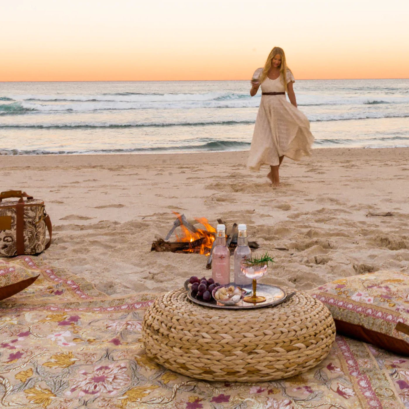Dreamy pastel hued picnic