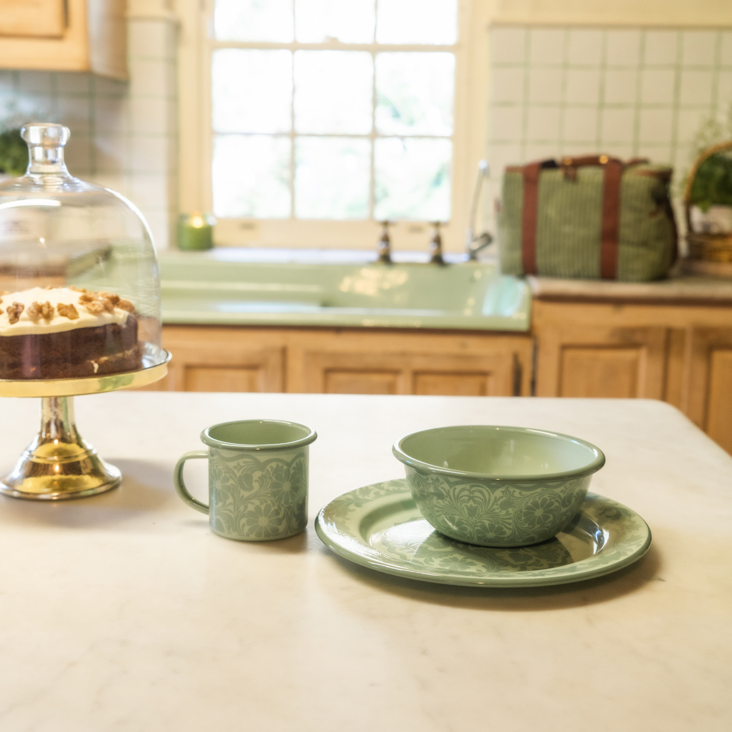 Camp Enamel Plate Set of 2