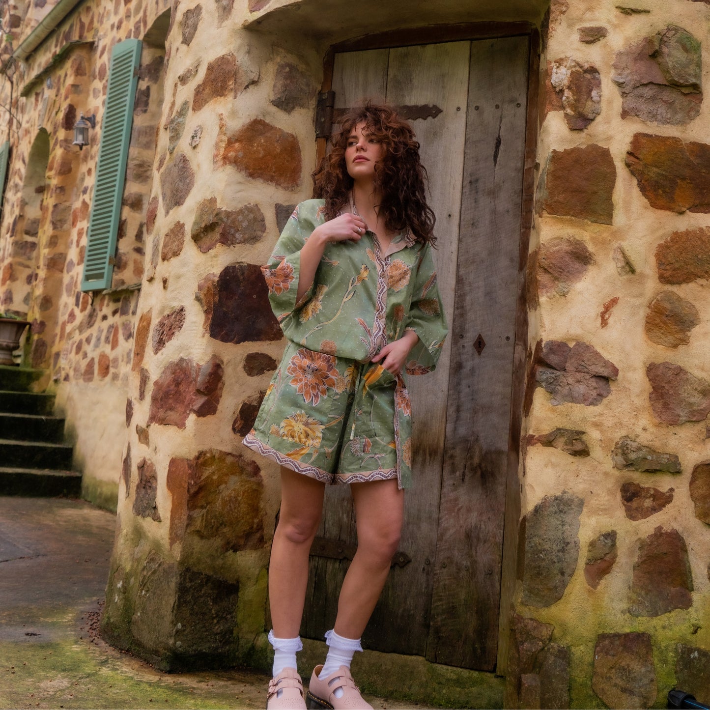 Dahlia Shirt - Moss