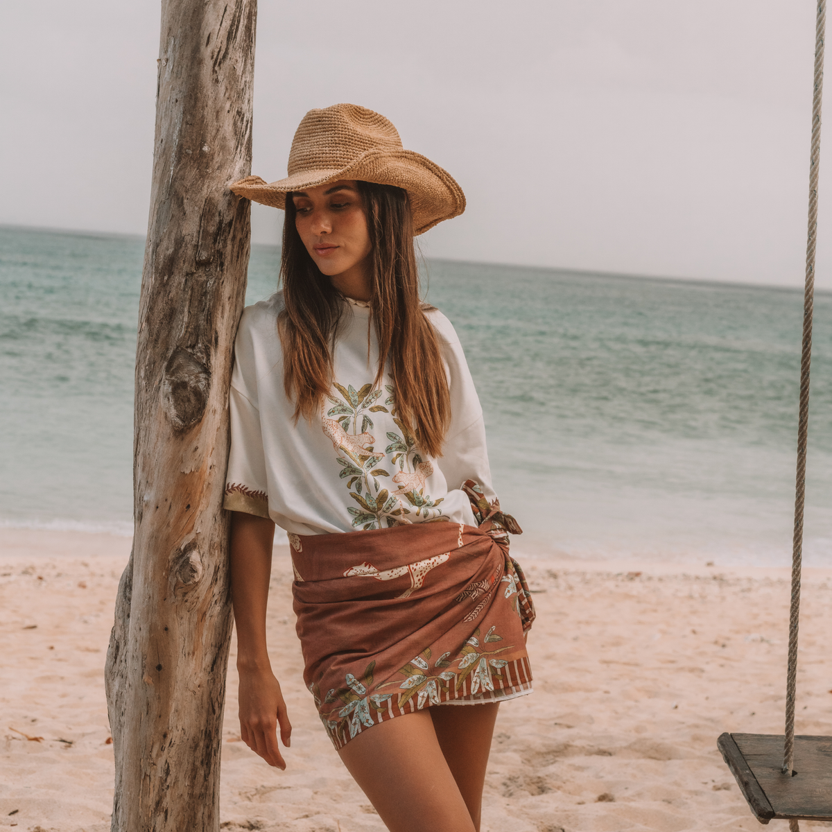 Eye of the Jungle Sarong - Hazel