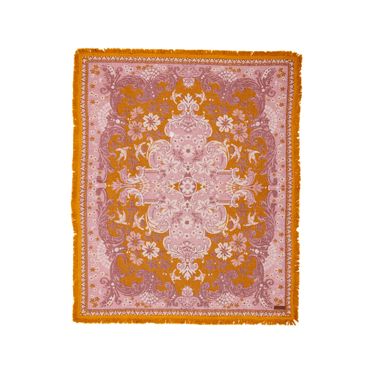 Ornate Floral Throw