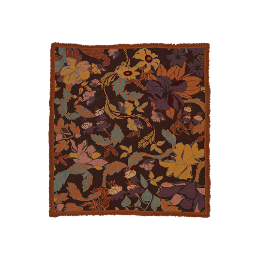 Flora Throw Plum