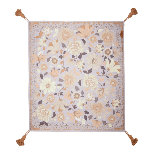Grand Fleur Picnic Rug Lilac